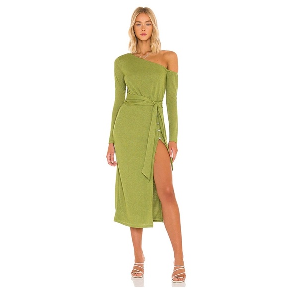REVOLVE Lovers and Friends Kayla Midi Dress in Green Size S - Picture 1 of 7